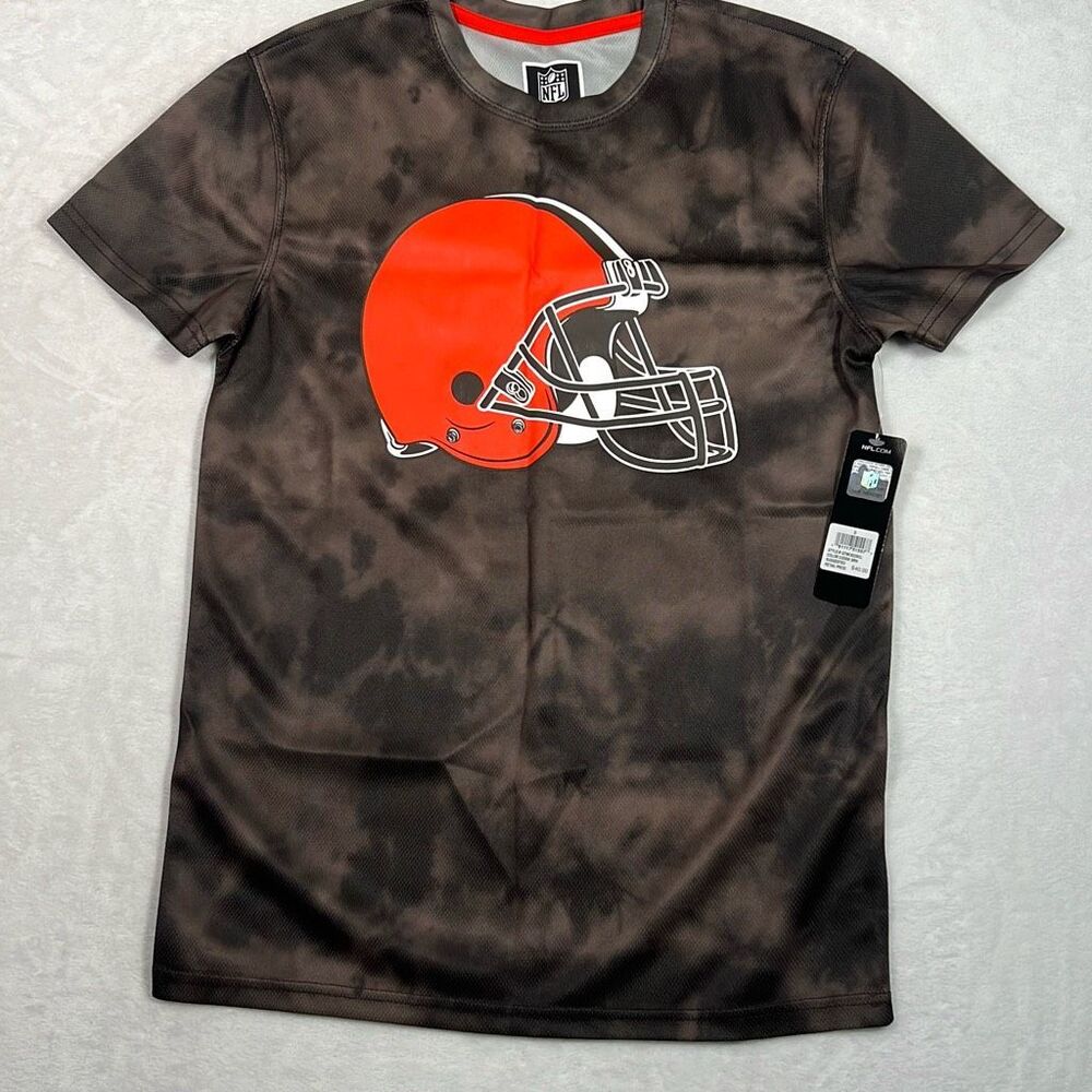 Cleveland Browns NFL Team Apparel short sleeve jersey shirt Tshirt NWT Men Small
